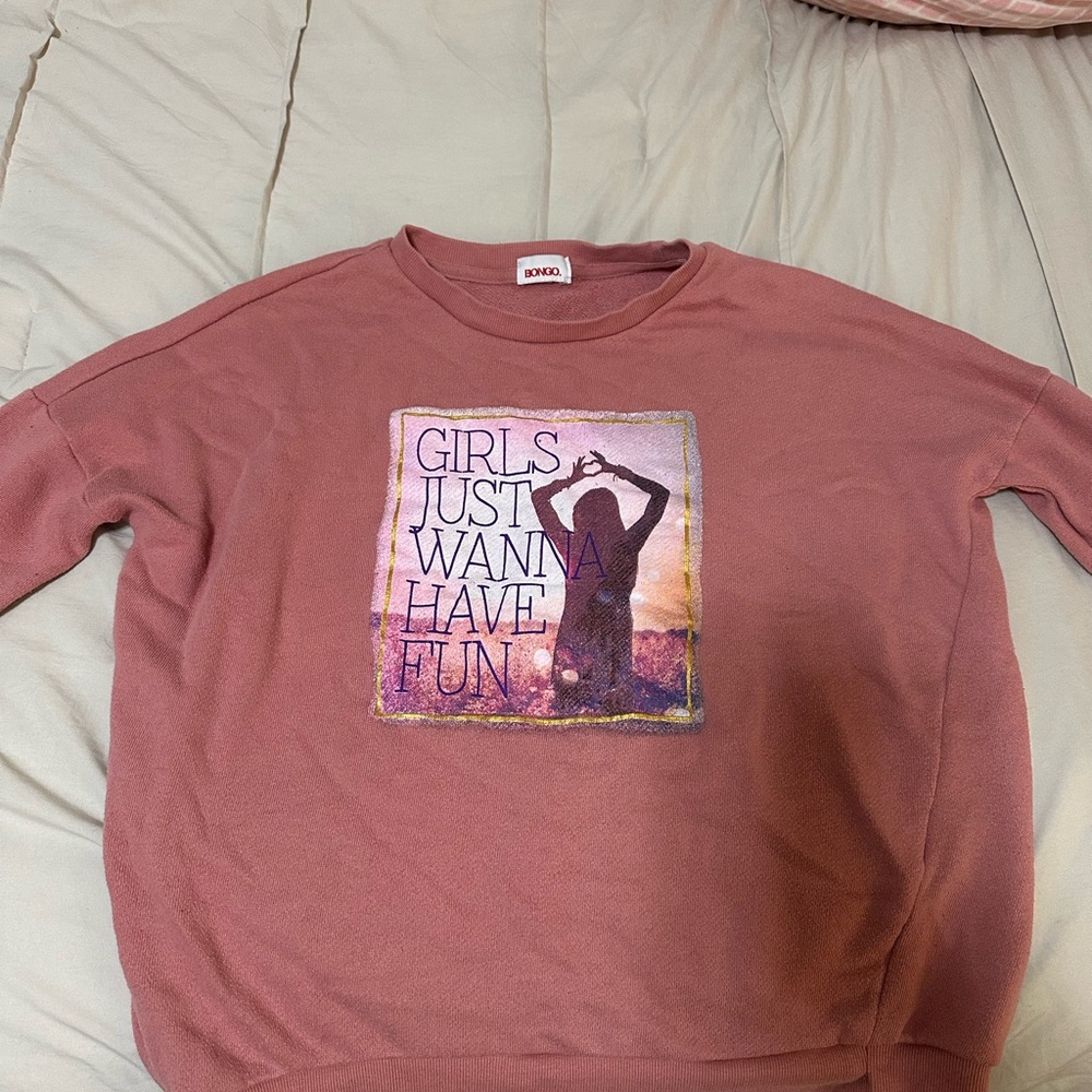 Pink Graphic Sweatshirt